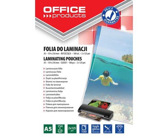 Пленка для ламинирования А5 125 мкм Office Product/20 20325235-90