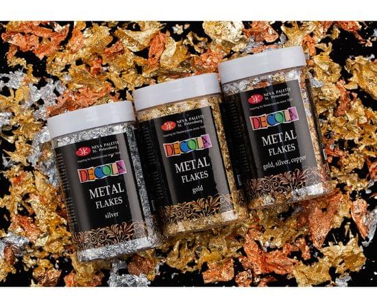 Поталь в хлопьях Decola, 3 г, золото 206421739