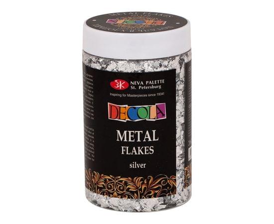 Поталь в хлопьях Decola, 3 г, серебро 206421740