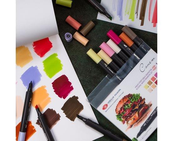 Набор спиртовых маркеров Сонет "Еда", 12 цветов 211421802