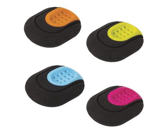 Ластик BRAUBERG "C-Grip", 46х39х12,5 мм, черный, держатель ассорти, 228063 228063