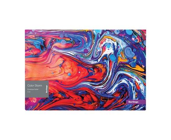 Папка-конверт на кнопке Berlingo "Color Storm" А4, 180мкм, с рисунком EFb_A4031