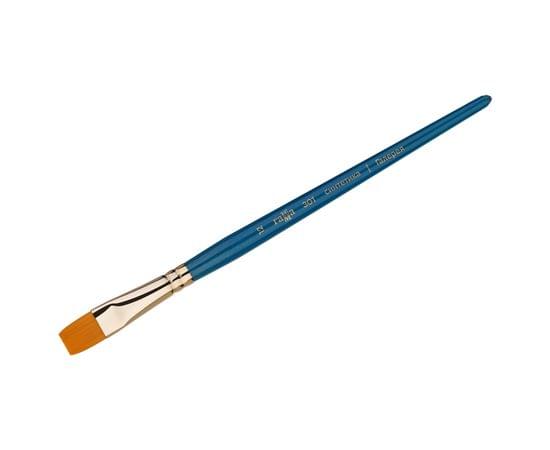 Кисть художественная синтетика Гамма "Галерея", плоская №12, короткая ручка 301012