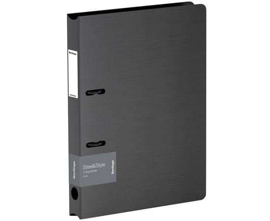 Папка на 2 кольцах Berlingo "Steel&Style", 35мм, 2000мкм, D-кольца, пластик (полифом), черная PPf_95001