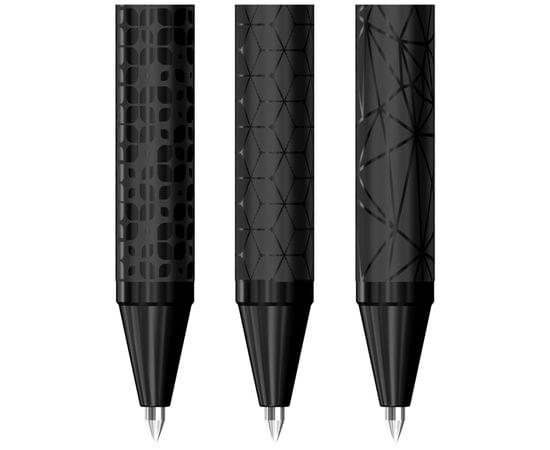 Ручка шариковая автоматическая Berlingo "DoubleBlack" синяя, 0,7мм CBm_07010