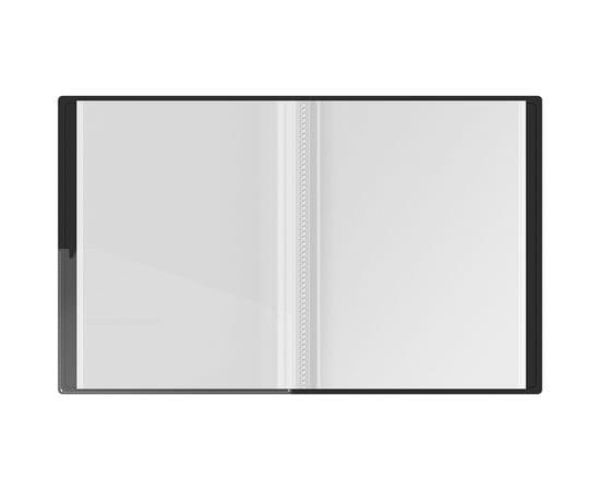 Папка с 20 вкладышами Berlingo "DoubleBlack" А4, 17мм, 600мкм, черная, с внутр. карманом, с рисунком DB4_10701