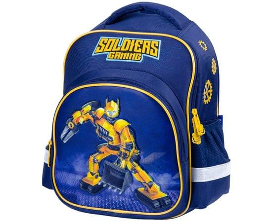 Рюкзак Berlingo Kids "Robogame" 36*27*12см, 1 отделение, 3 кармана, эргономичная спинка, LED кант RU07004