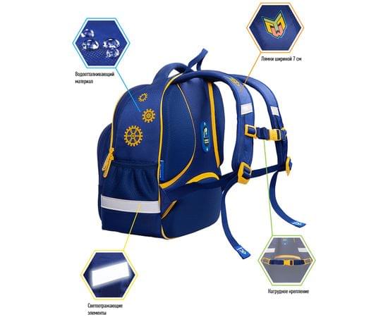 Рюкзак Berlingo Kids "Robogame" 36*27*12см, 1 отделение, 3 кармана, эргономичная спинка, LED кант RU07004