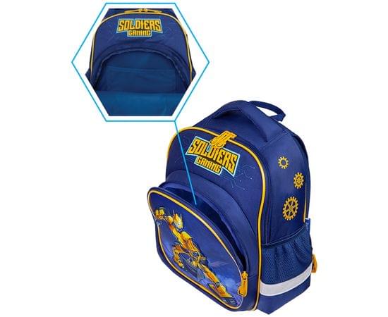 Рюкзак Berlingo Kids "Robogame" 36*27*12см, 1 отделение, 3 кармана, эргономичная спинка, LED кант RU07004