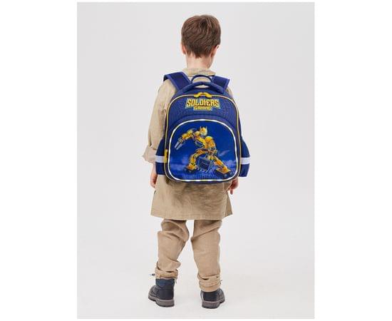 Рюкзак Berlingo Kids "Robogame" 36*27*12см, 1 отделение, 3 кармана, эргономичная спинка, LED кант RU07004