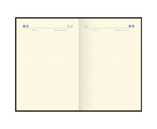 Ежедневник недатированный, А5, 136л., кожзам, Berlingo "DoubleBlack", черный срез, черный, с рисунком UD0_94501