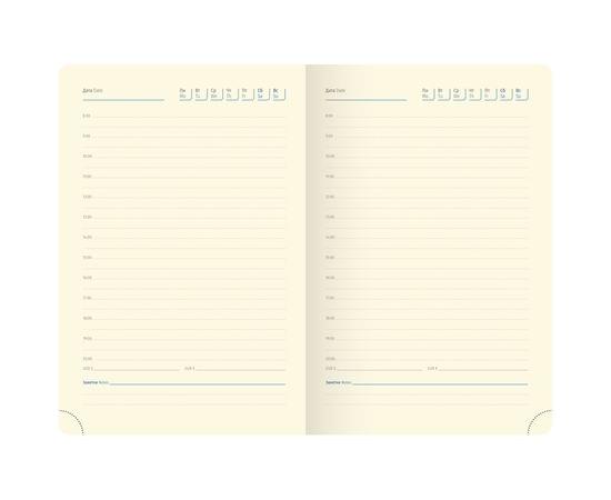 Ежедневник недатированный, В6, 136л., кожзам, Berlingo "DoubleBlack", черный, с рисунком, черный срез UD0_94601