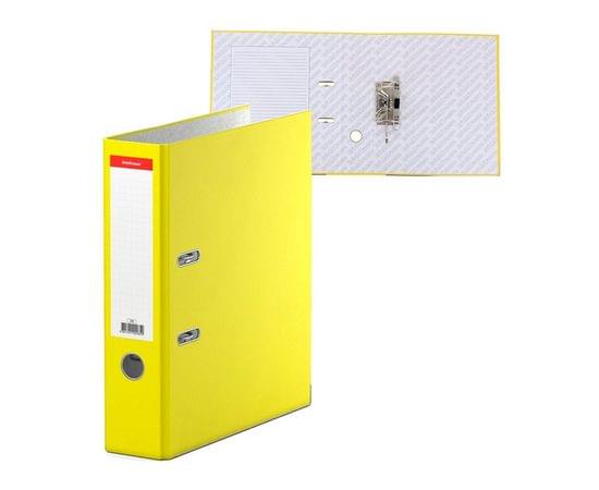 Папка-сегрегатор FOROFIS, A4, 80мм, картон 150г/м, ПВХ, разобранный, желтая 91063