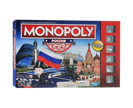 Игра настольная Hasbro "Монополия Россия", картонная коробка В7512