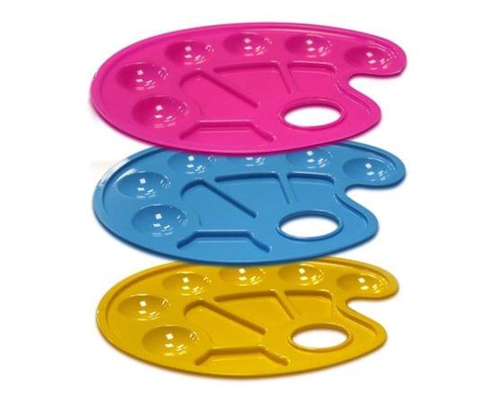 Палитра художника СТАММ, овальная, ассорти, пластик ПА10