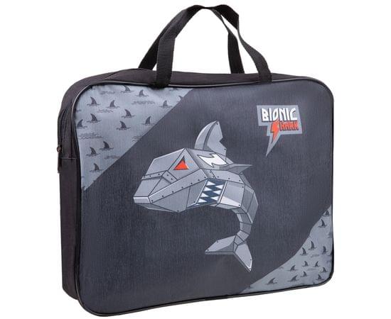 Папка с ручками А4 ArtSpace "Shark", полиэстер, на молнии, 70мм ПМД-4-20_16674