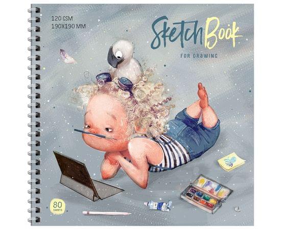 Скетчбук 80л., 190*190 ArtSpace "My inspiration", на гребне, офсет, 120г/м2 Сок80грг_38357