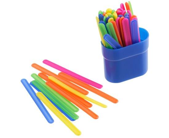 Набор счетных палочек СТАММ, 50шт. в пенале, ассорти СП04