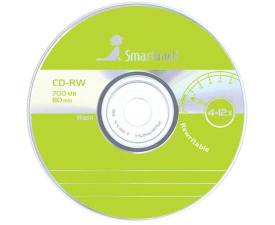 Диск CD-RW 700Mb Smart Track 4-12x Cake Box ST000200