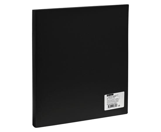 Папка на 4 кольцах OfficeSpace А4, 40мм, 500мкм, пластик, черная ПН4К_20350