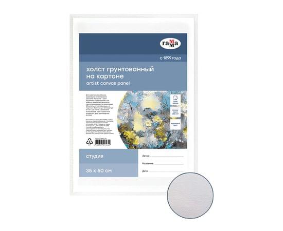 Холст на картоне Гамма "Студия", 35*50см, 100% хлопок, 280г/м2, мелкое зерно 280818_08