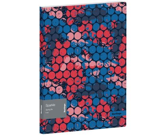 Папка с пружинным скоросшивателем Berlingo "Sparkle", 17мм, 600мкм, с внутр. карманом, с рисунком FS4_17021