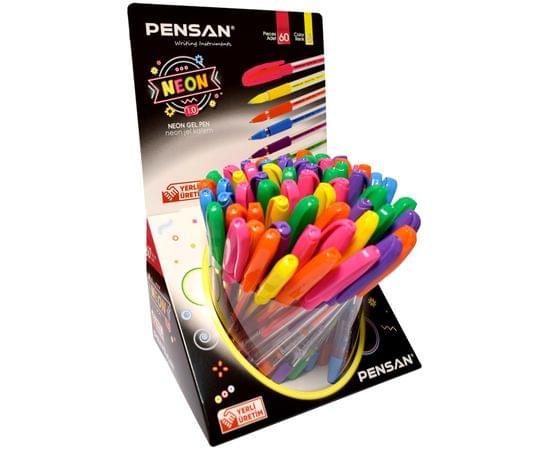 Ручка гелевая PenSan "Neon Gel", ассорти, неоновые чернила, 1мм 2290 / 142707