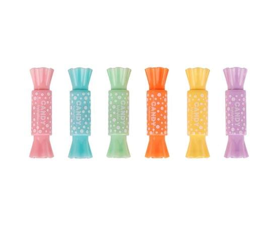 Текстовыделитель двусторонний MESHU "Candy" мини, ассорти, пастельные цвета, 2/4мм MS_HL50554