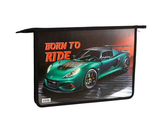 Папка для тетрадей 1 отделение, А4, ArtSpace "Born to ride", пластик, на молнии ПТ-83_29502