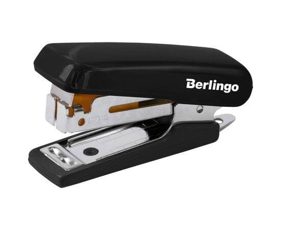 Мини-степлер №10 Berlingo "Comfort" до 10л., пластиковый корпус, черный DSn_10161