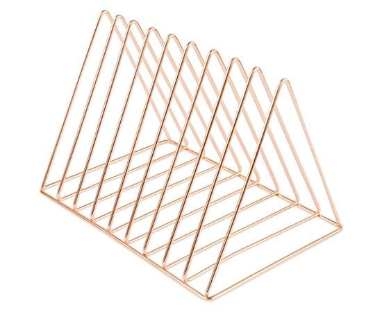 Подставка для бумаг и писем MESHU "Rose Gold", металл, 10 секций MS_39430