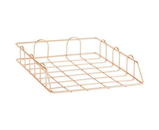 Лоток для бумаг горизонтальный MESHU "Rose Gold", металл MS_39432