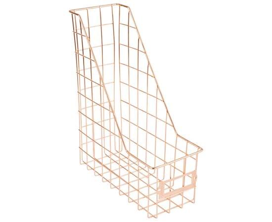 Лоток для бумаг вертикальный MESHU "Rose Gold", металл MS_39433