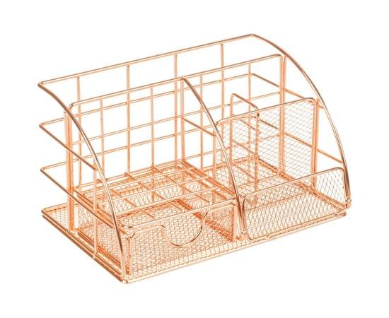 Органайзер для хранения вертикальный MESHU "Rose Gold", металл MS_39434