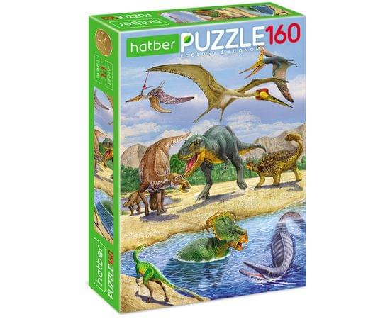 "ECO" ПАЗЛЫ-ИГРА для детей 160 элементов А4ф 220х330мм -Эра динозавров 160ПЗ4_19521