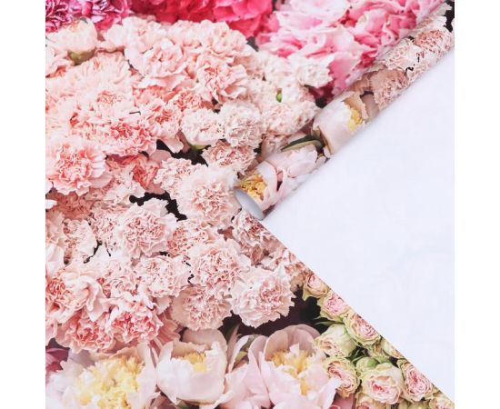 Бумага упаковочная глянцевая "Букет", 50 х 70 см 7018503