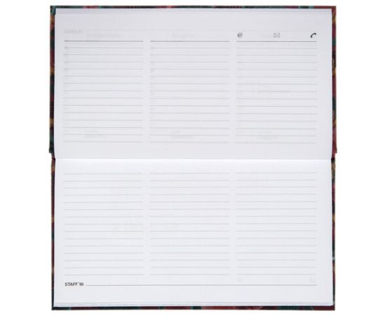 Планинг-еженедельник недатированный 165х90мм STAFF, твердая обложка, УФ-ЛАК, 60л, Leopards,113515 113515