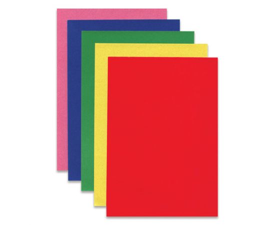 Картон цветной А5, БАРХАТНЫЙ, 5 листов 5 цветов, 180 г/м2, ЮНЛАНДИЯ, "СОВЫ" 128974