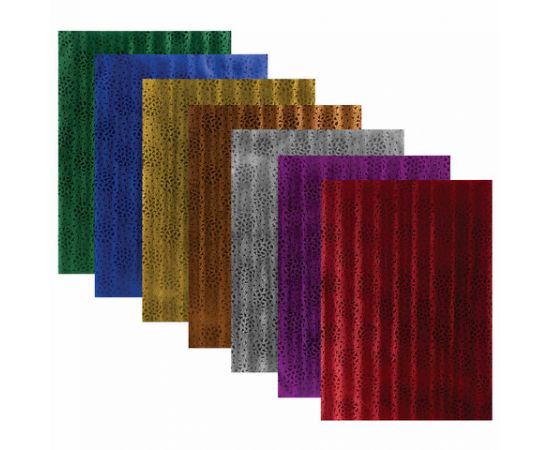 Цветная фольга А4 ФАКТУРНАЯ, 7л, 7цв, "УЗОР", ОСТРОВ СОКРОВИЩ, 128978 128978