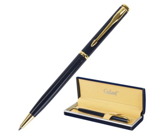 Ручка подарочная шариковая GALANT Arrow Gold Blue, корп.темно-синий, золот.детали, 0,7мм,син,140653 140653