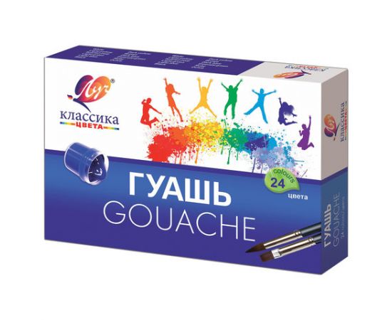 Гуашь Луч КЛАССИКА 20 мл 24 цв. ассорти набор баночек 28С1681-08