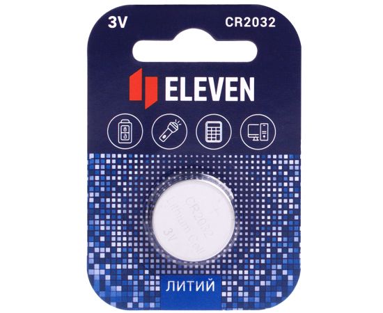 Батарейка Eleven CR2032 литиевая, BC1 301760