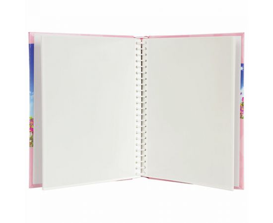 Фотоальбом BRAUBERG на 20 магнитных листов, 23х28 см, "Дивный луг", розовый, 390686 390686	