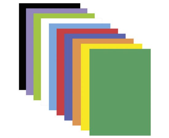 Цветная пористая резина (фоамиран), А4, 2 мм, ОСТРОВ СОКРОВИЩ, 10 л, 10 цв, радужная, 660073 660073