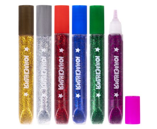 Гель с блестками ЮНЛАНДИЯ, 10,5 мл, цвета ассорти, в дисплее, 662252 662252