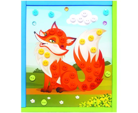 Аппликация из пуговиц Мульти-Пульти "Лисичка", европодвес BC_29586