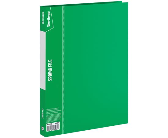 Папка с пружинным скоросшивателем Berlingo "Standard", 17мм, 700мкм, зеленая MH2332
