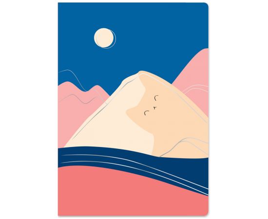 Тетрадь 48л., А5, клетка MESHU "Mountcats", матовая ламинация, тиснение фольгой, ЕВРО MS_43138