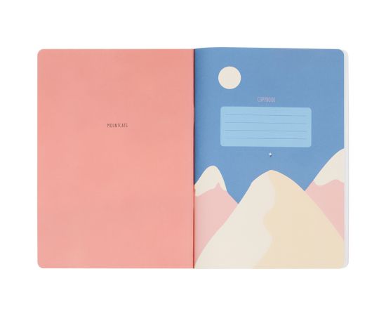 Тетрадь 48л., А5, клетка MESHU "Mountcats", матовая ламинация, тиснение фольгой, ЕВРО MS_43138