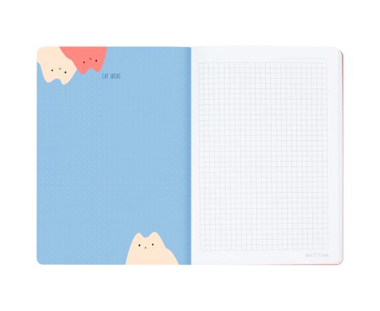 Тетрадь 48л., А5, клетка MESHU "Mountcats", матовая ламинация, тиснение фольгой, ЕВРО MS_43138